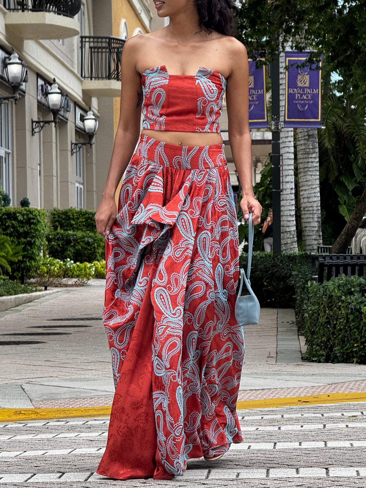 Sanders Print Skirt Set