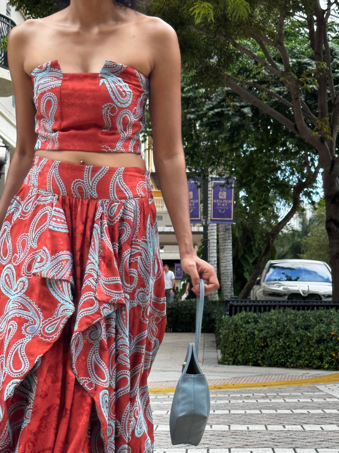 Sanders Print Skirt Set