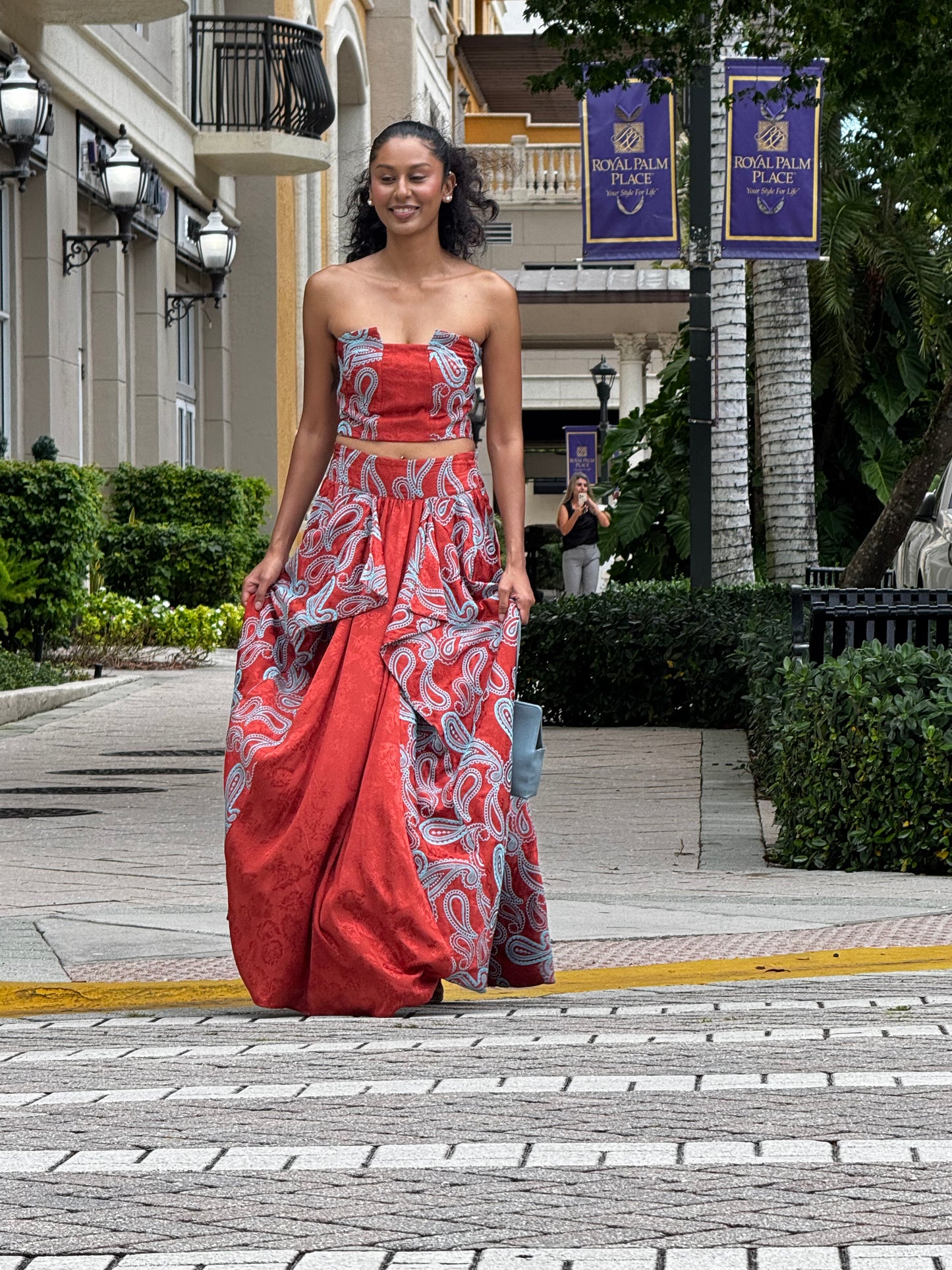 Sanders Print Skirt Set