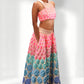 Pink Ombre Embroidered Lehanga set